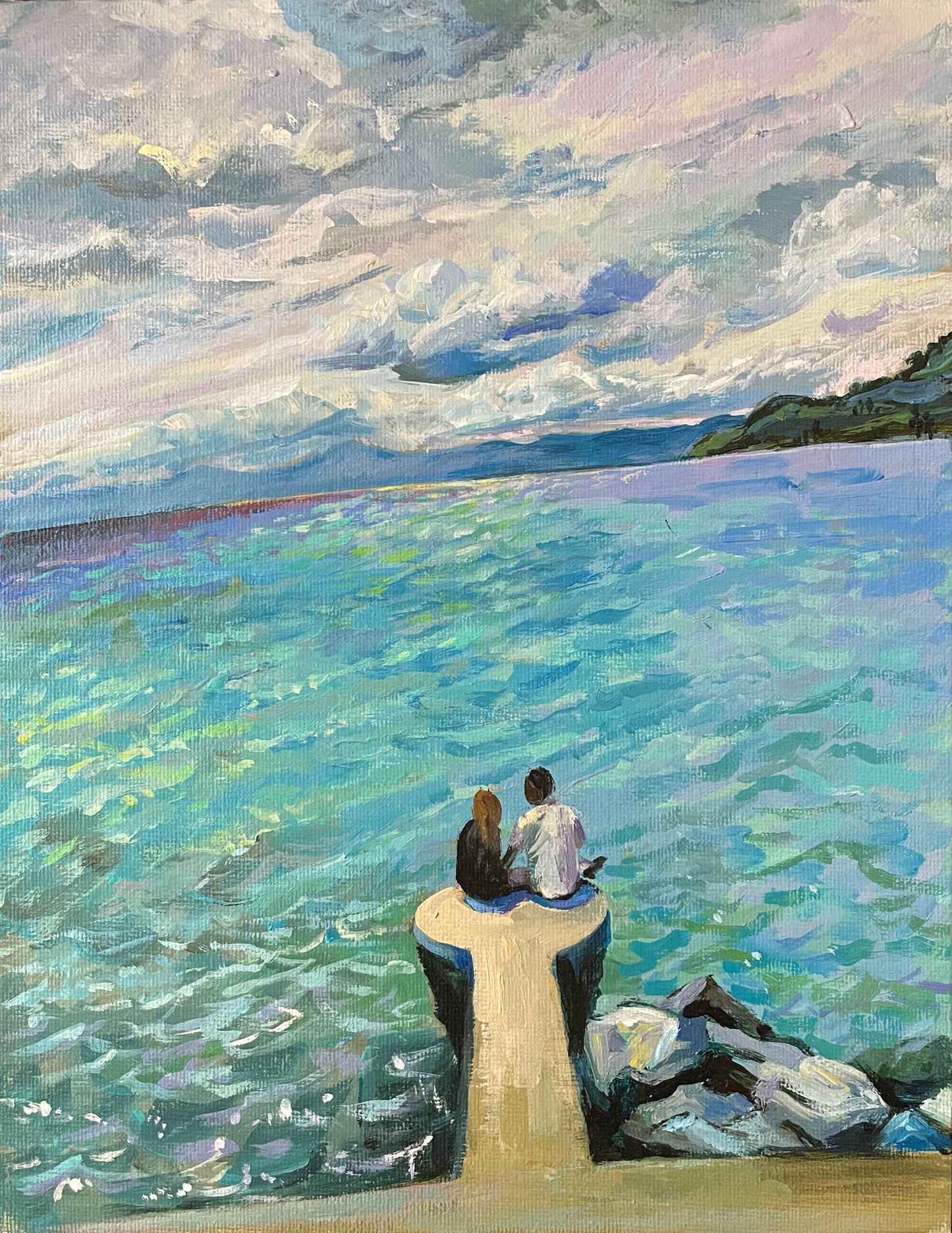 Couple au bord du lac de Genève | Yang WANG