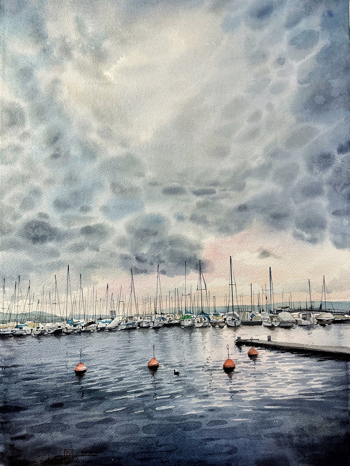 Le Port Avant La Tempête | Alix XU