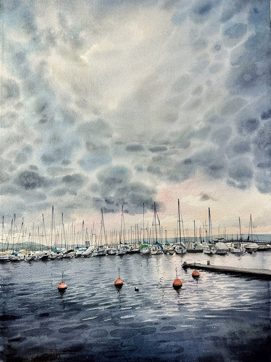 Le Port Avant La Tempête | Alix XU