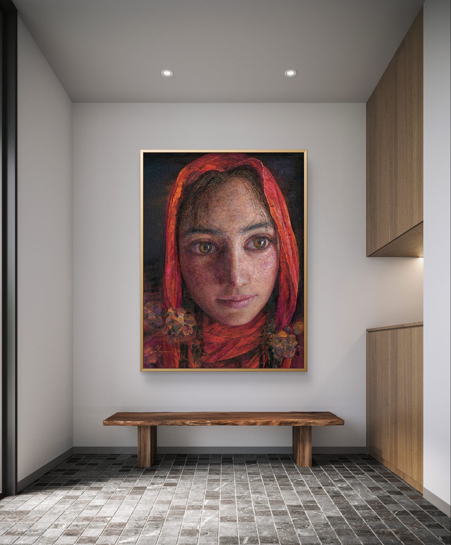 Mirina en foulard rouge | Yaya YAN