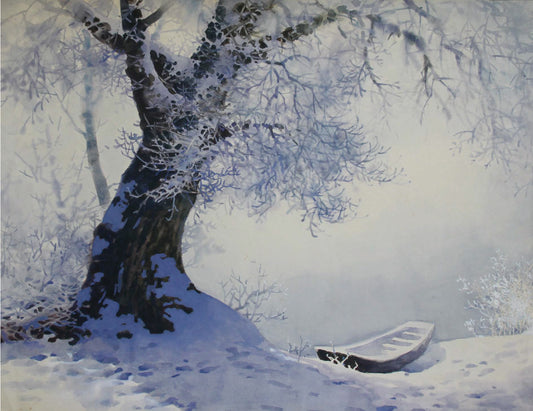 Seule sur la berge | Baojian YU